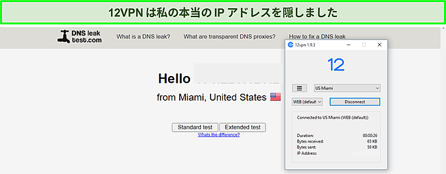 DNSリークテストに合格した12VPNのスクリーニング。