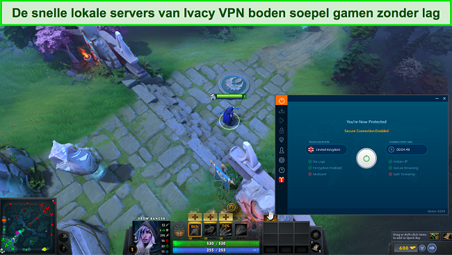 Screenshots van Ookla-snelheidstests met Ivacy VPN verbonden met servers in de VS, het VK, Australië en Duitsland.