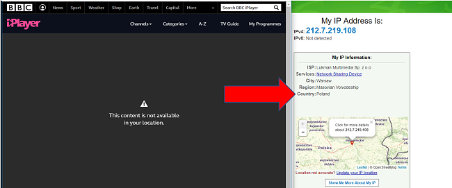 BBC iPlayer Doesn't Work in Poland