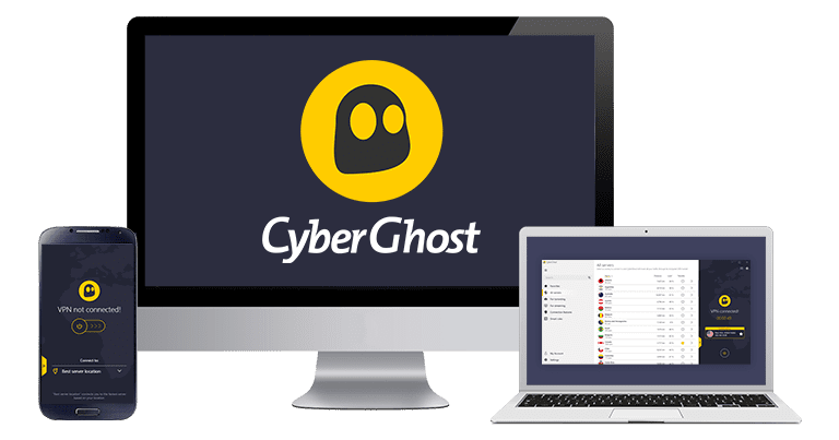 CyberGhost VPN Vendor UI screenshot