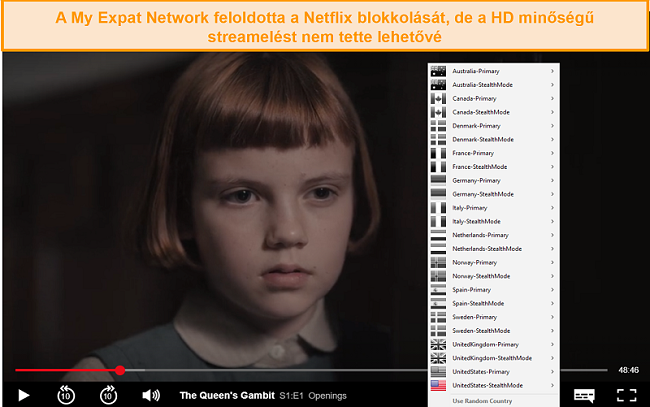 Pillanatkép a My Expat Networkingről, amely feloldja a Netflix US alkalmazást