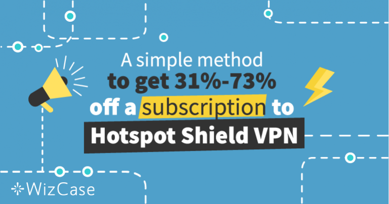Get a 31%-73% Off with Hotspot Shield Coupon (Tested 2019)