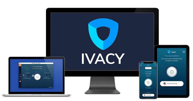 Ivacy VPN Vendor UI screenshot