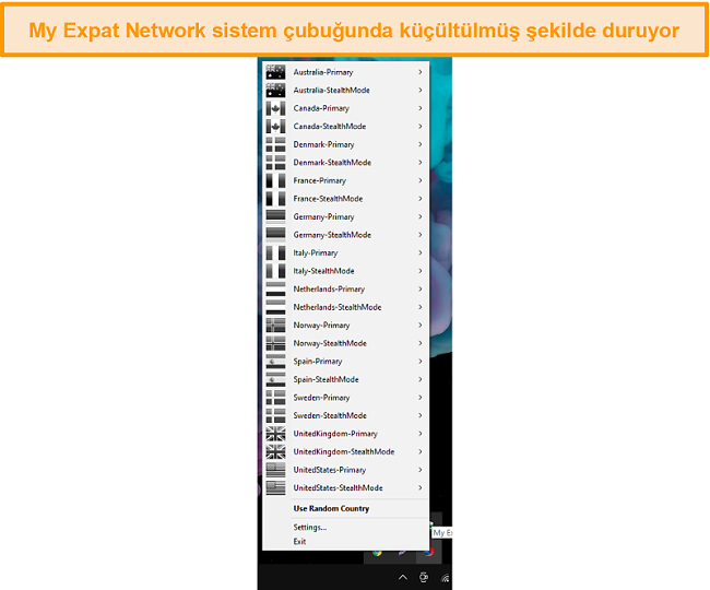My Expat Network Masaüstü Arayüzünün Ekran Görüntüsü