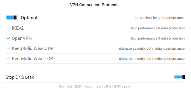 VPN unlimited settings