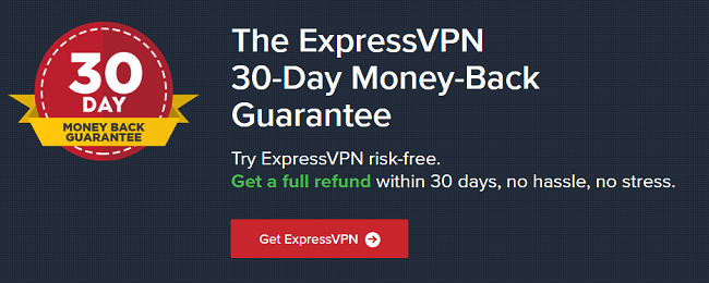 รับประกันคืนเงิน ExpressVPN