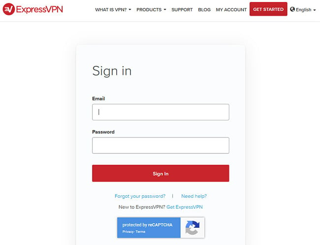 ExpressVPN my account