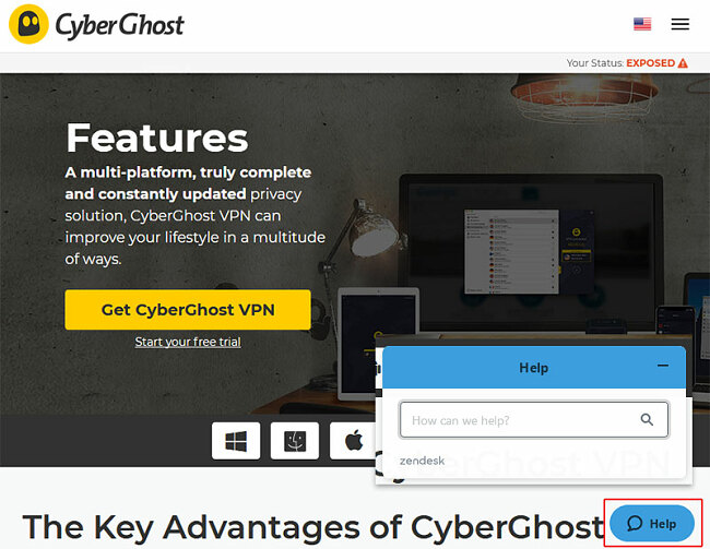 CyberGhost VPN help