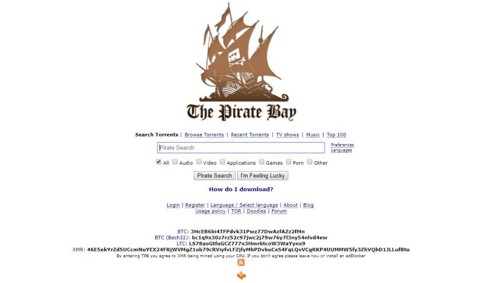 The Pirate Bay torrent