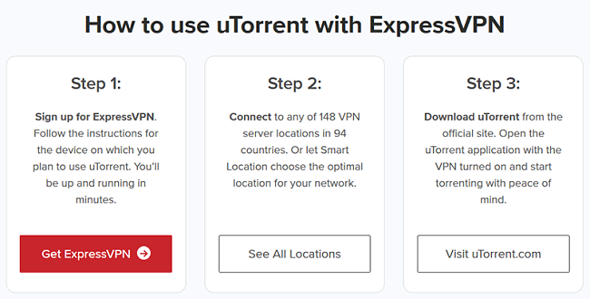 uTorrent with ExpressVPN