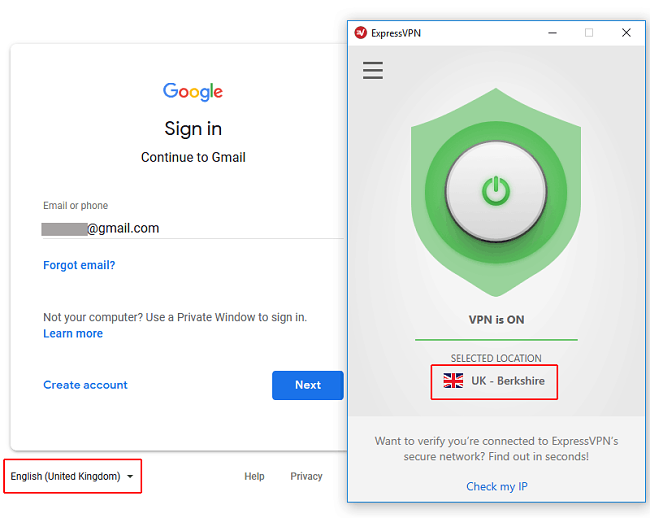 VPN for gmail access China