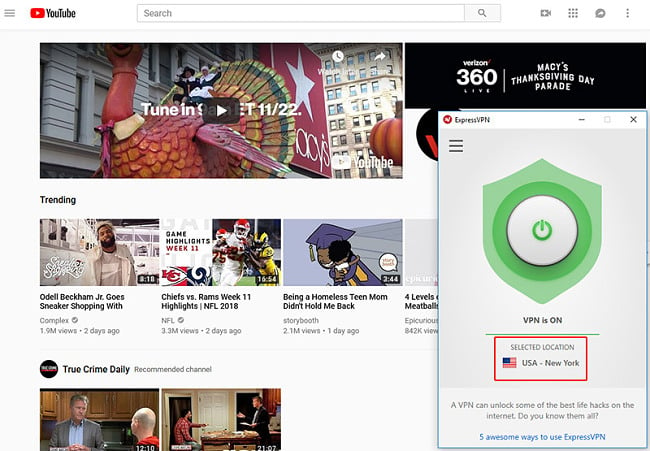 YouTube Express VPN