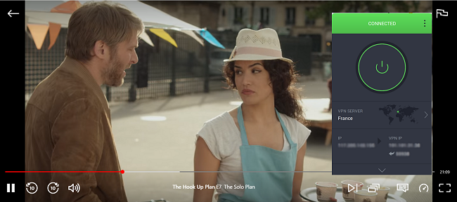 Capture d'écran de The Hook Up Plan diffusé sur Netflix France en étant connecté à PIA