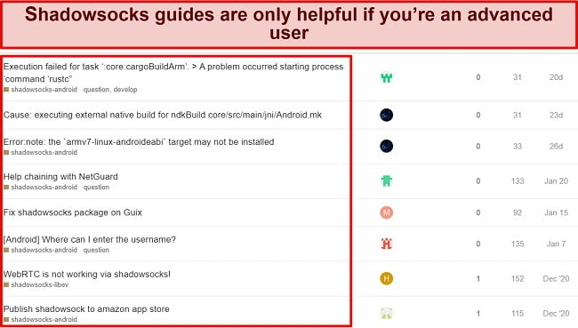 Screenshot of Shadowsocks Client's connect button