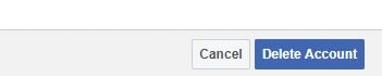 Facebook delete account