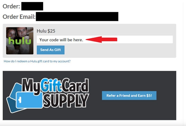 Using Your Hulu Gift Card
