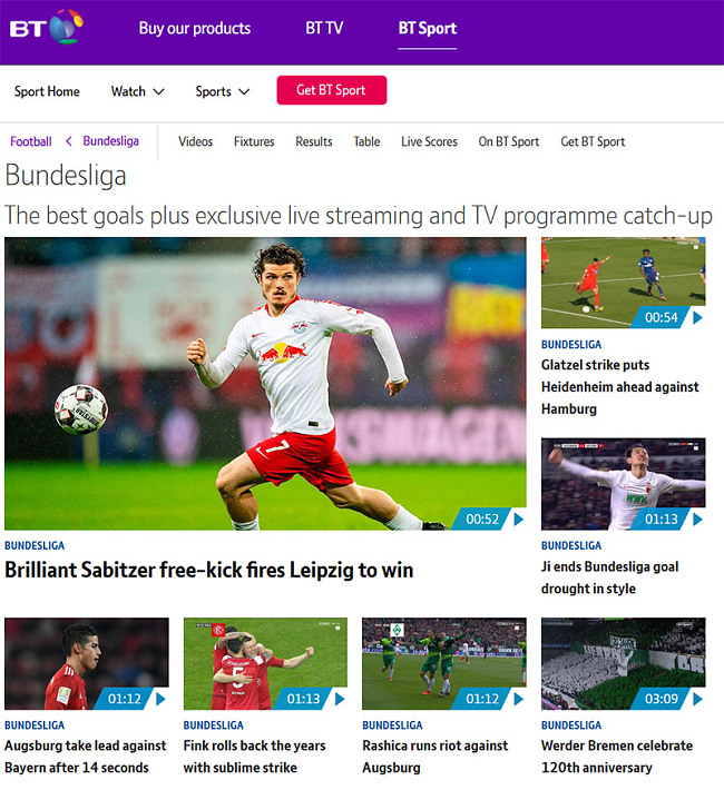BT Sport Bundesliga vpn
