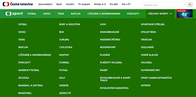 How To Stream Ct Sport For Free Outside The Czech Republic