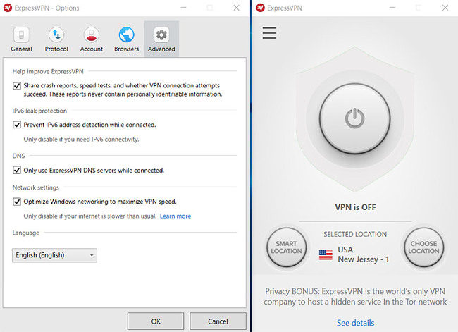 advanced ExpressVPN settings