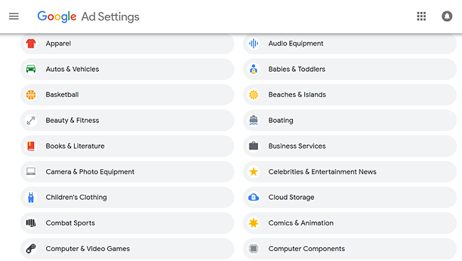 Google Ad Personalization