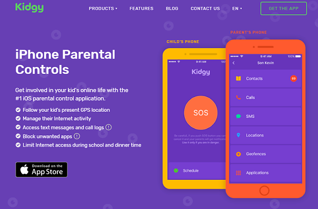 Kidgy parental controls