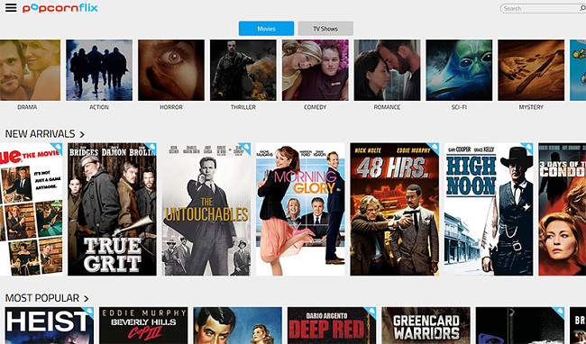 PopcornFlix free movies