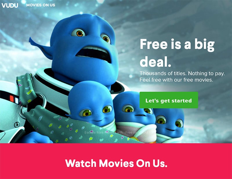 Vudu movies free movie streaming sites 