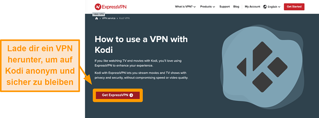 Screenshot von der Installation des offiziellen Kodi Addons Schritt eins Holen Sie sich einen VPN