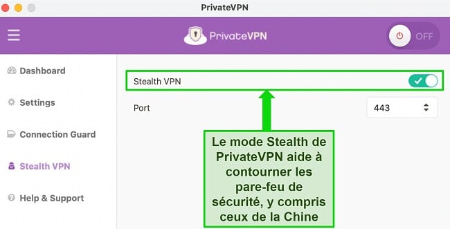 Solution de déconnexion VPN résolue grâce à l'activation du mode Stealth de PrivateVPN