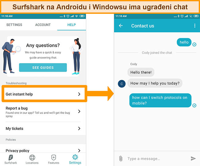 Chat putem maila