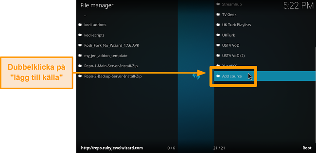 skärmdump hur man installerar tredjeparts kodi-tillägg steg 6 klicka på lägg till källa