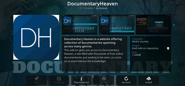 Các Phần Mở Rộng Kodi Tốt Nhất Đang Hoạt Động - DocumentaryHeaven