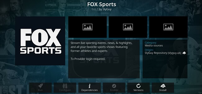 Thêm-On Kodi Tốt Nhất Để Xem Fox Sports