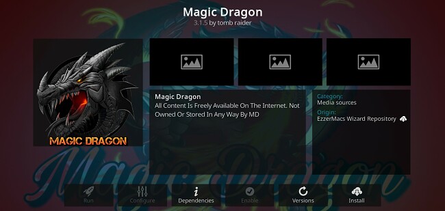 Các Ứng dụng Kodi Tốt Nhất Đang Hoạt Động - Magic Dragon