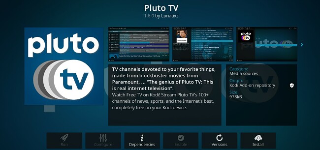 Các Add-Ons Kodi Tốt Nhất Đang Hoạt Động- Pluto TV