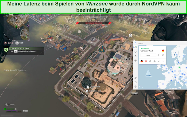 Spielen Sie Call of Duty: Warzone, während Sie mit einem deutschen NordVPN-Server verbunden sind