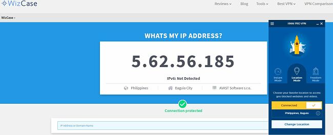 Get a Philippine IP Address with HideMyAss