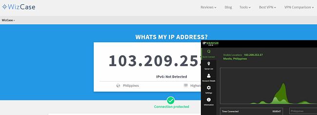 Get a Philippine IP Address with ipvANISH