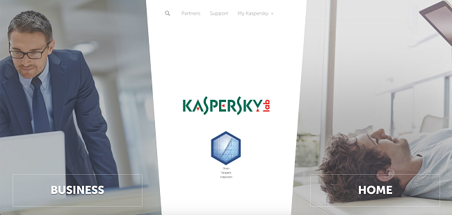 Kaspersky VPN homepage