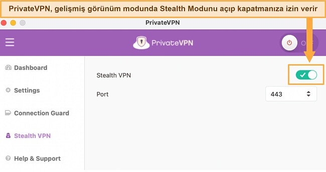 VPN bağlantısı kesiliyornasıl düzeltilir PrivateVPN Stealth VPN ayarları