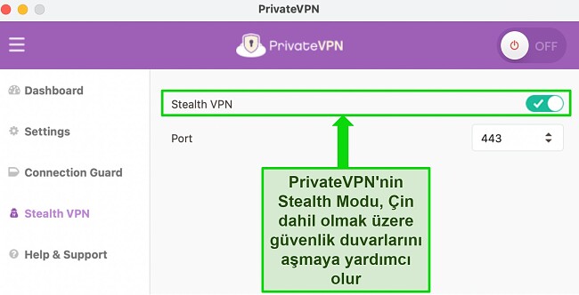 VPN bağlantısı kesiliyor nasıl düzeltilir PrivateVPN gizli vpn etkinleştirildi