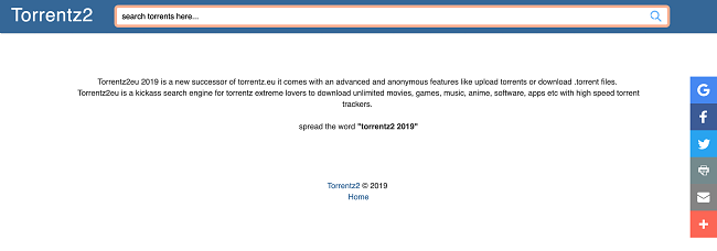 Torrentz2 torrenting website