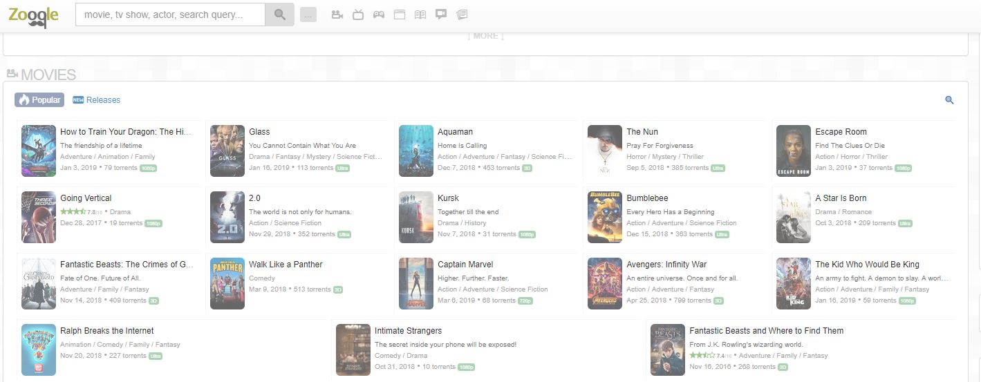 Torrents de Zoogle
