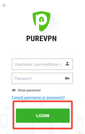 Purevpn login