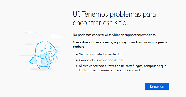 Conexión VPN caída