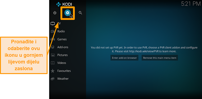 screenshot kako instalirati kodi addon treće strane korak 2 ikona okvira za klik