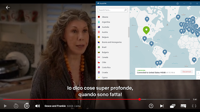 NordVPN lavora con Netflix USA 