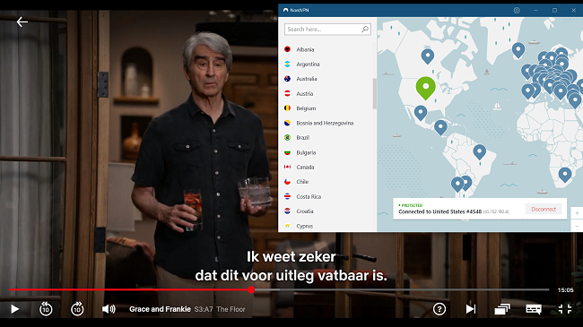 NordVPN werkt met Netflix USA 