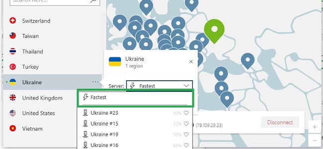 зображення серверів NordVPN в Україні