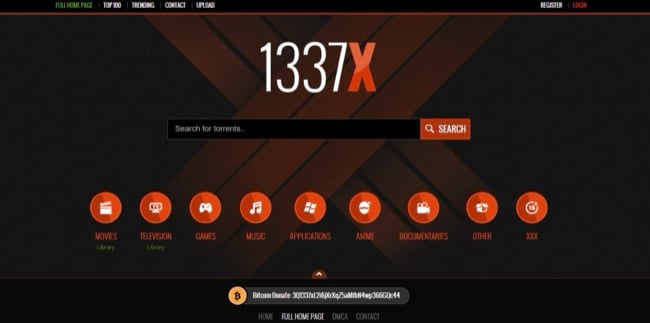 image of 1337x homepage